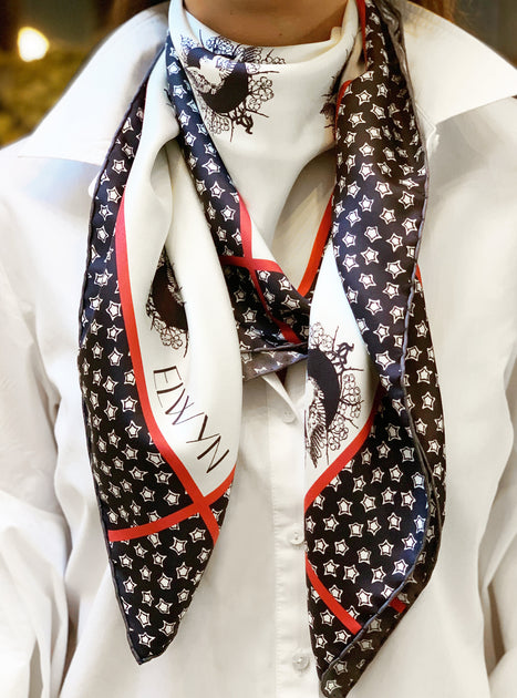 MANHOLE STAR PRINT SILK SCARF 大判スカーフ　星柄 MANHOLE STAR PRINT SILK SCARF 大判スカーフ 星柄 STAR PRINT