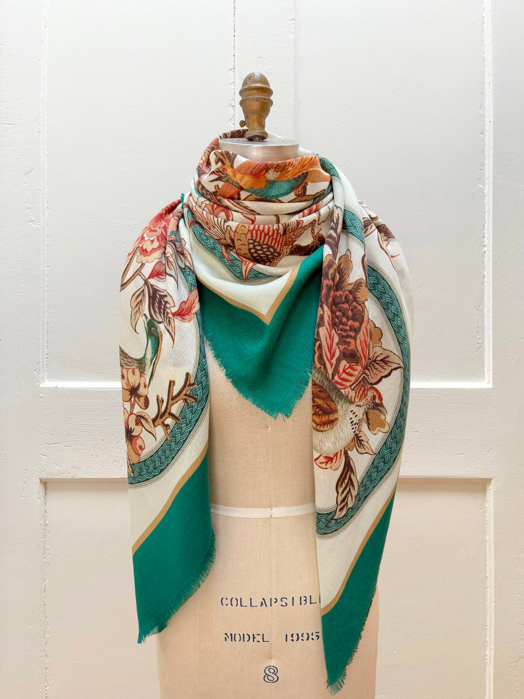 Cashmere-Silk Pheasantville Scarf | Hand sewn designer silk scarves