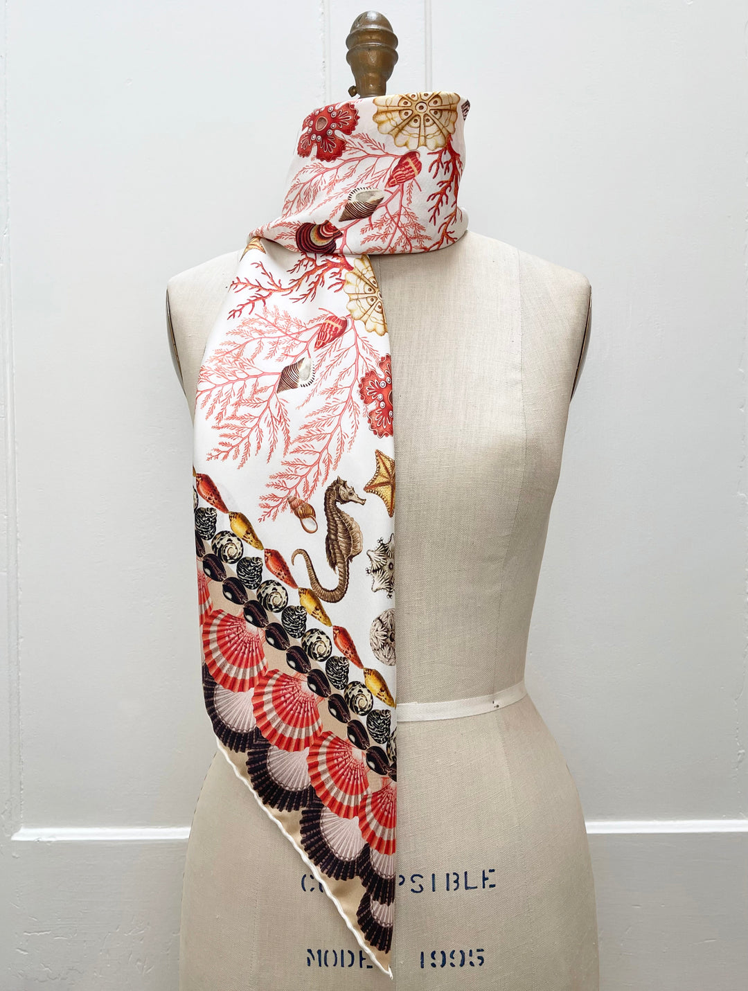 Elwyn New York Scalloped Sanctuary Scarf | Hand sewn designer silk