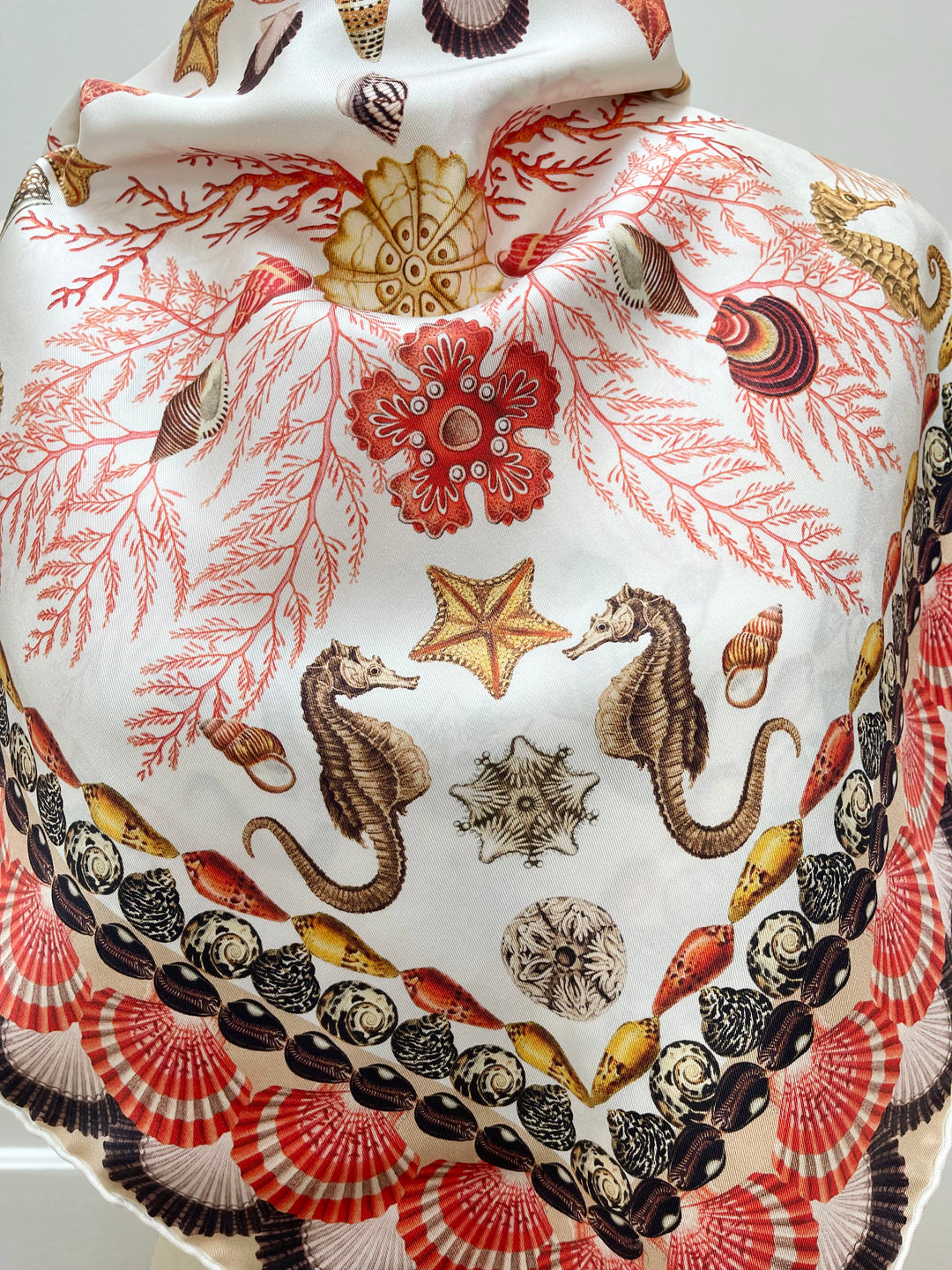 Elwyn New York Scalloped Sanctuary Scarf | Hand sewn designer silk