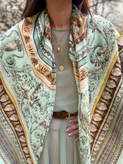 Cotton-Silk Celestial Fresco Scarf