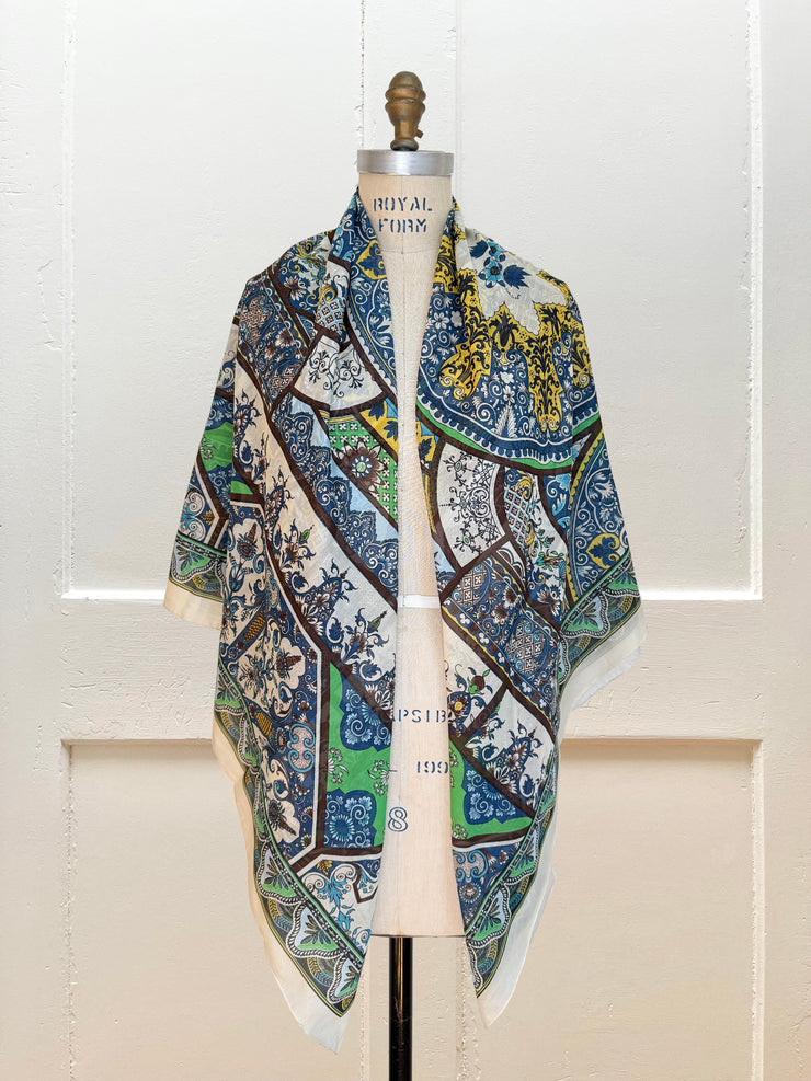 Cotton-Silk Amalfi Holiday Scarf