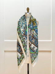 Cotton-Silk Amalfi Holiday Scarf