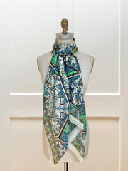 Cotton-Silk Amalfi Holiday Scarf