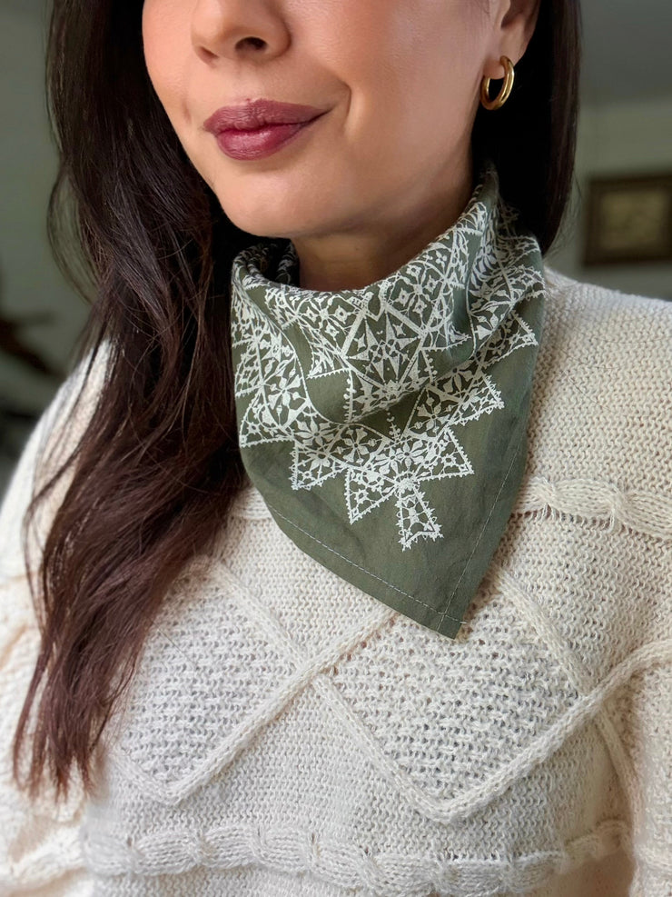 Cotton Leisure Lace Bandana