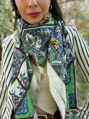 Cotton-Silk Amalfi Holiday Scarf