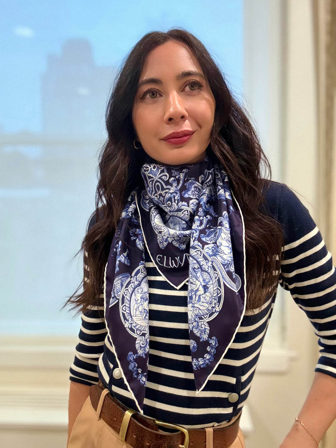 Elwyn New York Venetian Serenade Scarf | Hand sewn designer silk