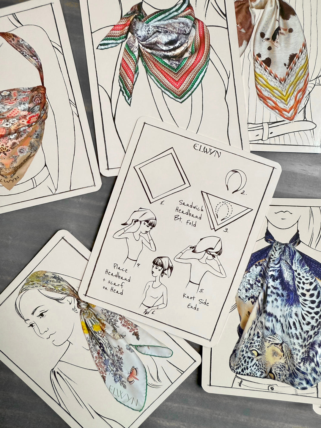Knotting Cards: The How-To Deck | Hand sewn designer silk  display picture 1