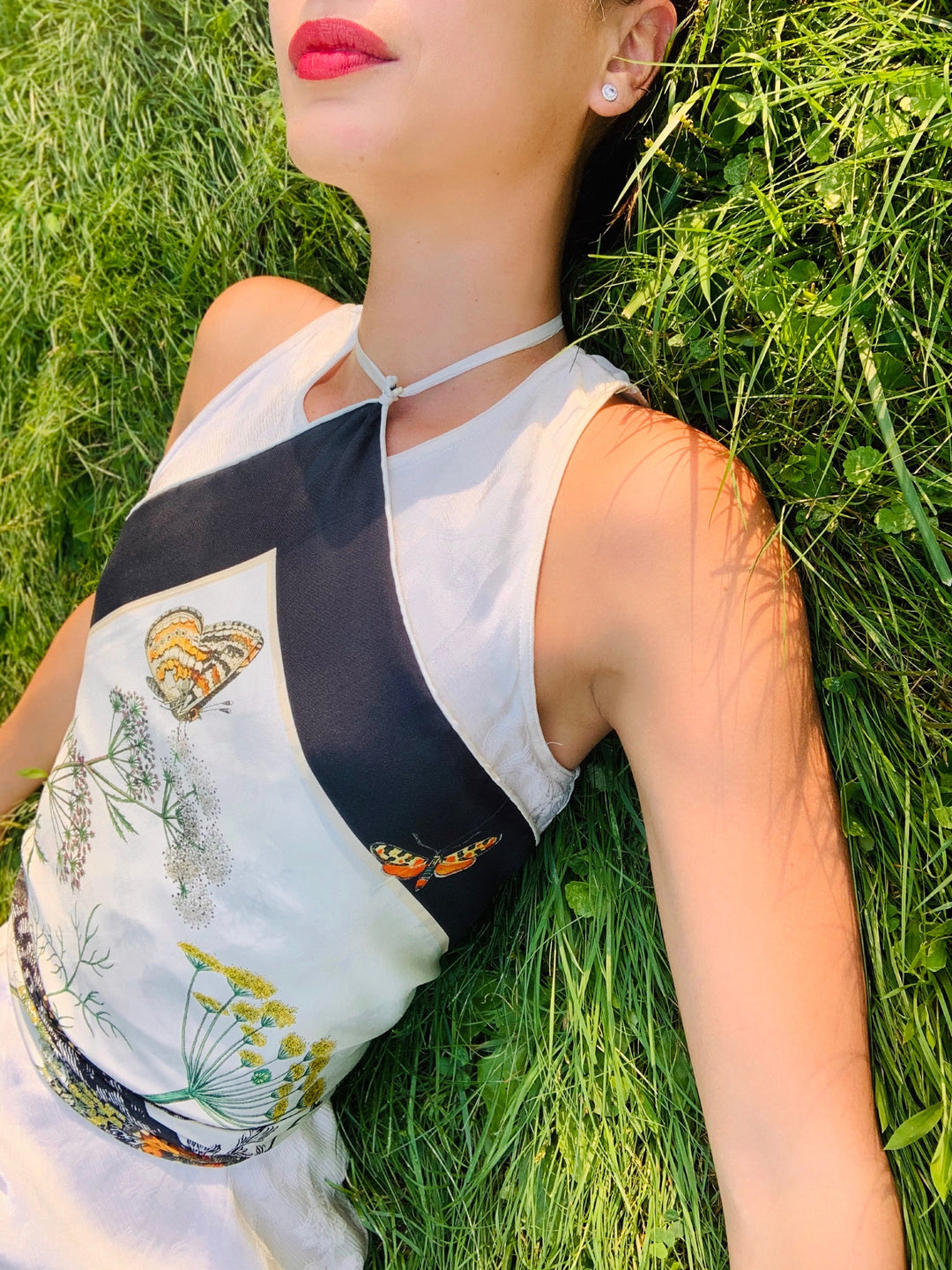 Elwyn New York Leopard Garden Scarf | Hand sewn designer