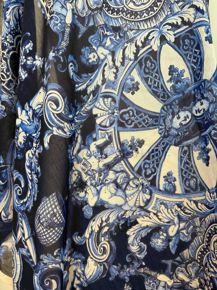 Cotton-Silk Venetian Serenade Scarf