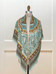 Cotton-Silk Celestial Fresco Scarf