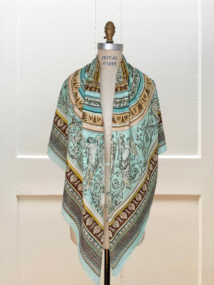 Cotton-Silk Celestial Fresco Scarf