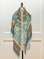 Cotton-Silk Celestial Fresco Scarf