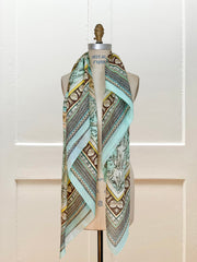 Cotton-Silk Celestial Fresco Scarf