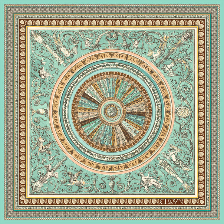 Cotton-Silk Celestial Fresco Scarf