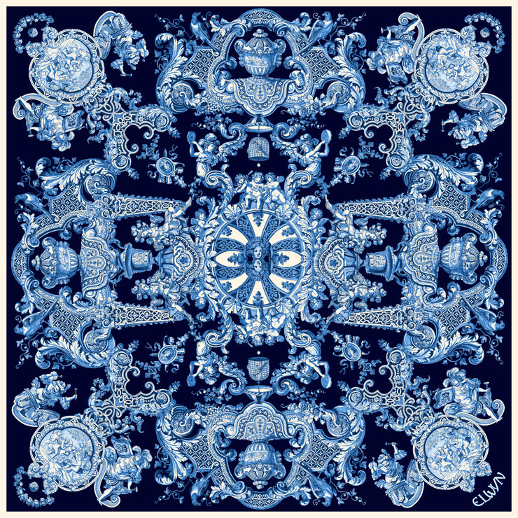 Cotton-Silk Venetian Serenade Scarf