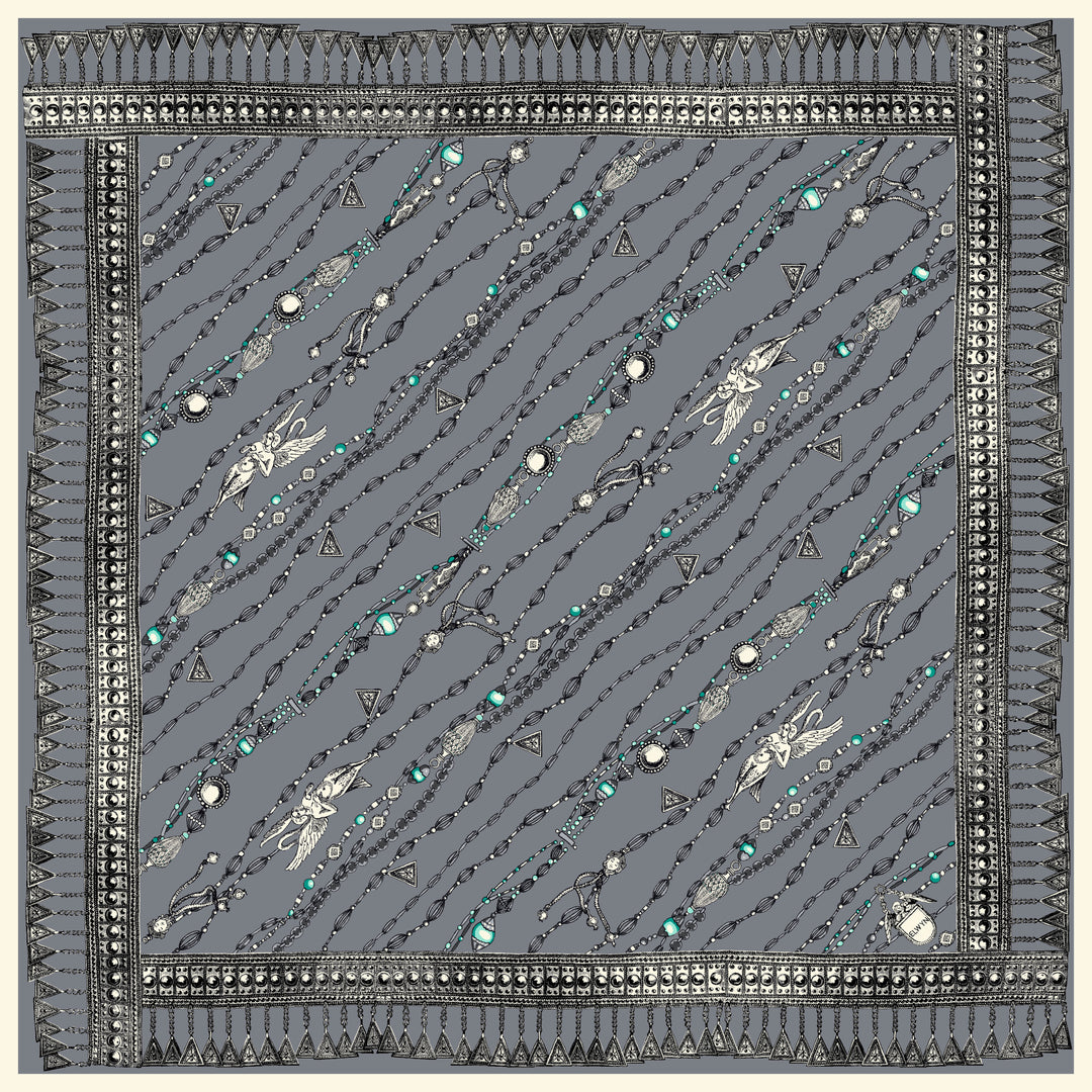 Elwyn New York Charmed Sautoir Scarf | Hand sewn designer