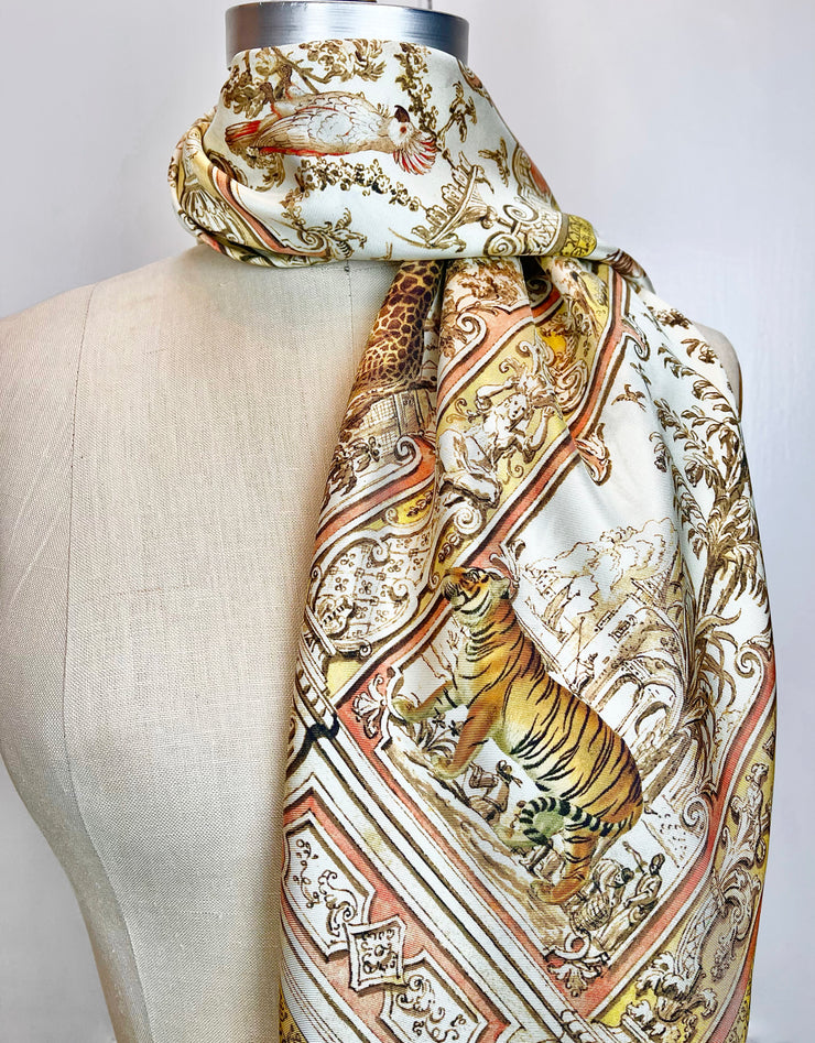 Personalized Mural Menagerie Scarf