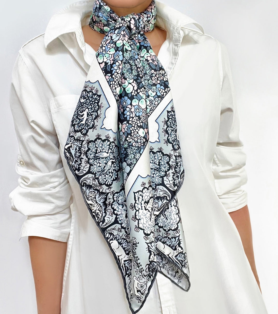 Elwyn New York Enchanted Liberty Scarf | Hand sewn designer silk